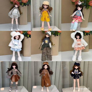 Nova boneca BJD em escala 1/6, roupas para boneca de 30cm, vestido de princesa para meninas.