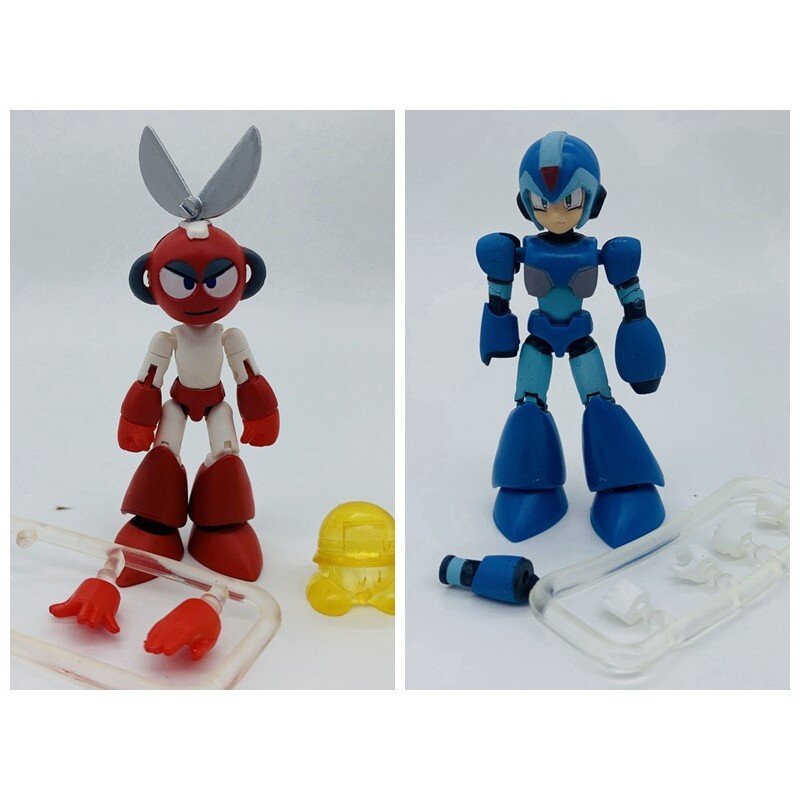 Novo Boneco de Ação Super Articulado Bandai Mega Man 66 Action X Scissor Man com Armadura ONI1