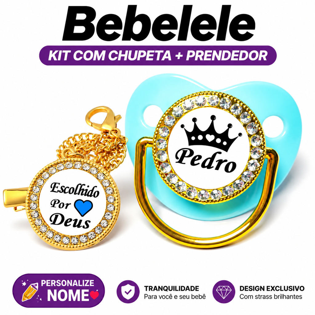 Chupeta plana para bebê, personalizada com nome/foto, inclui prendedor/prendedor de chupeta#357