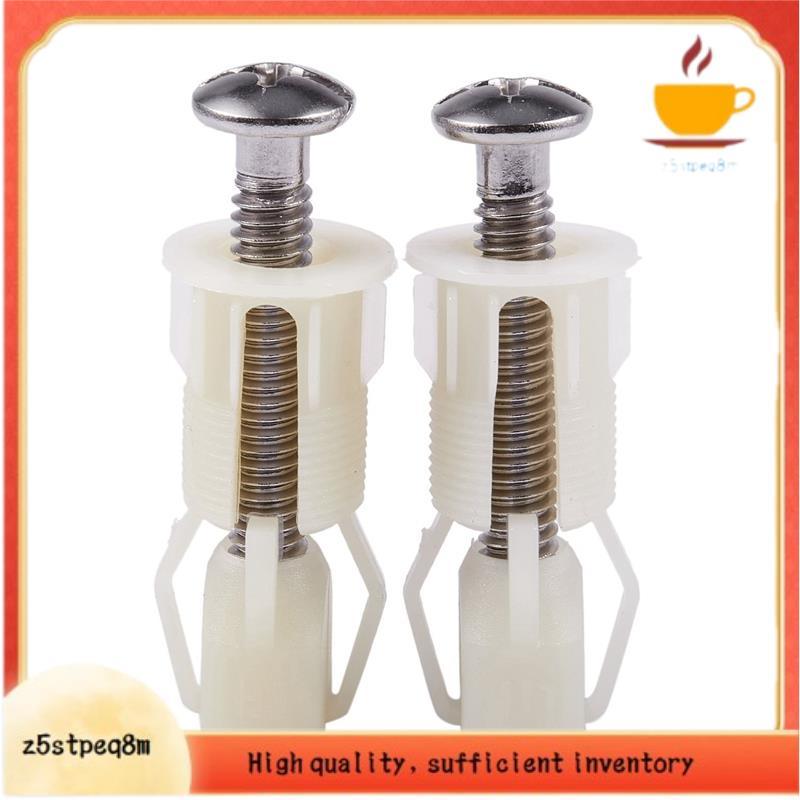 2 Pçs DIY Plástico Assento Do Vaso Sanitário Parafusos Fixações Caber Assentos Toalete Dobradiças Ferramentas De Reparo