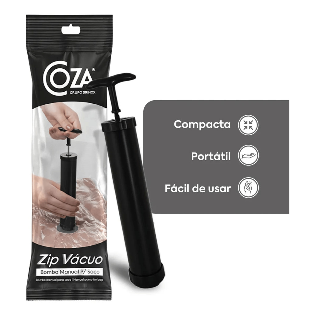 Bomba Manual Para Saco à Vácuo Zip Vácuo Brinox - 30285/3001 — imagem 2 de 2