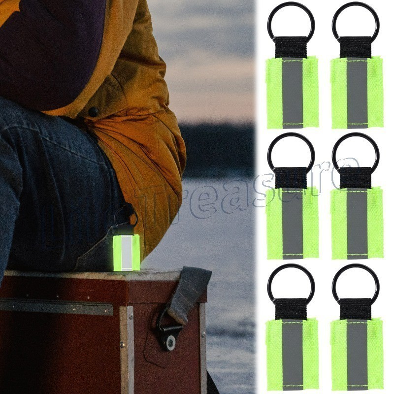 Pingentes Reflexivos Seguros-Marcador De Segurança-De Mochila-Etiquetas Pendentes De Refletor Elegantes-Chaveiros Verdes