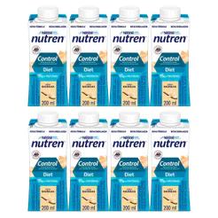 Kit 8 Nutren Control Diet com 15g de Proteínas Sabor Baunilha 200ml