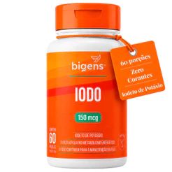 Iodo 150mcg 60 Cápsulas BIGENS | Suplemento Mineral | 100% VD