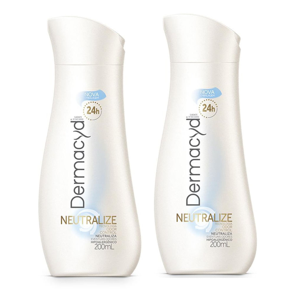 Kit 2 Sabonete Líquido Íntimo Dermacyd Neutralize 200ml