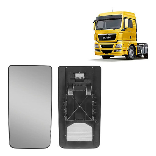 Lente Retrovisor Maior Man Tgx / Vw Meteor Com Desembaçador