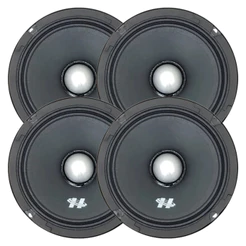 Kit 4 Alto Falantes 6 Polegadas Hurricane 1000w Rms MB-600 Mid Bass 4 Ohms Médio Grave 2 Pares