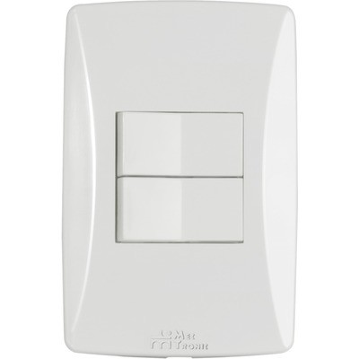 MEC-TRONIC PETRA - CONJUNTO 4X2 - 2 INTERRUPTORES PARALELO