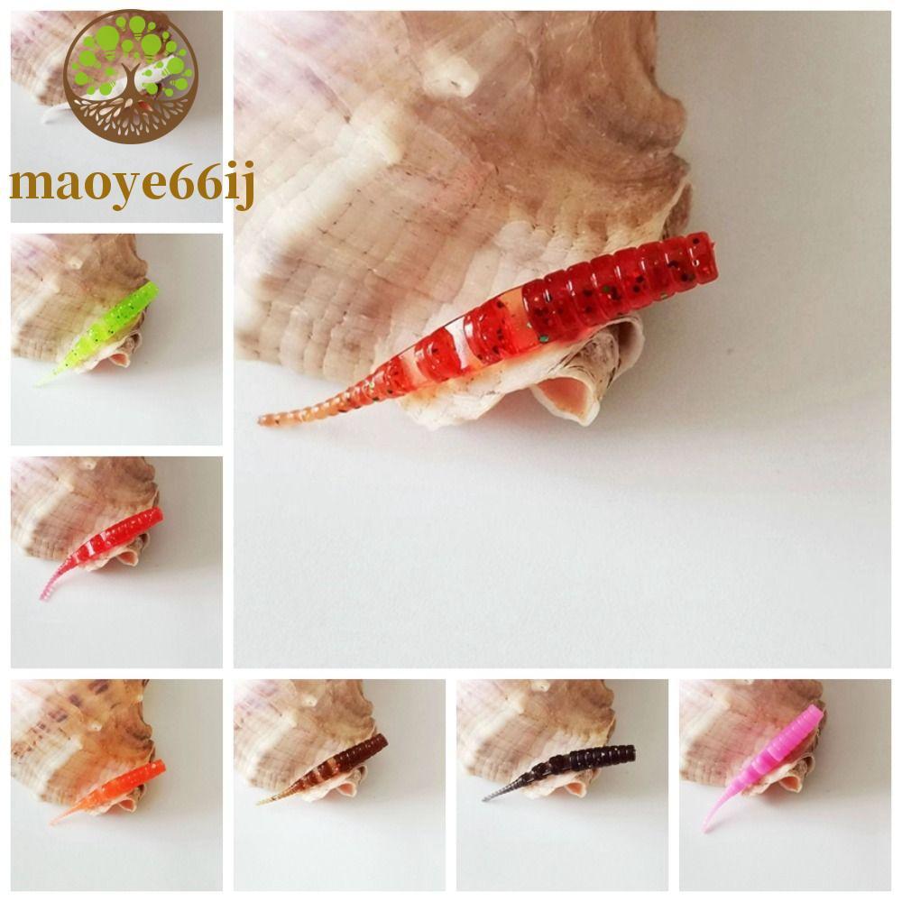 MAOYE66 10 Pcs Jig Worm Iscas , Macias De Pesca Minnow Polaris 40mm Afundando Inverno