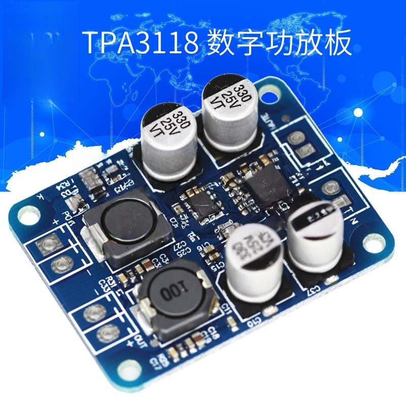 Placa amplificadora de potência Digital Mono TPA3118 Módulo PBTL 60W/60W Circuito amplificador de áudio classe D de áudi