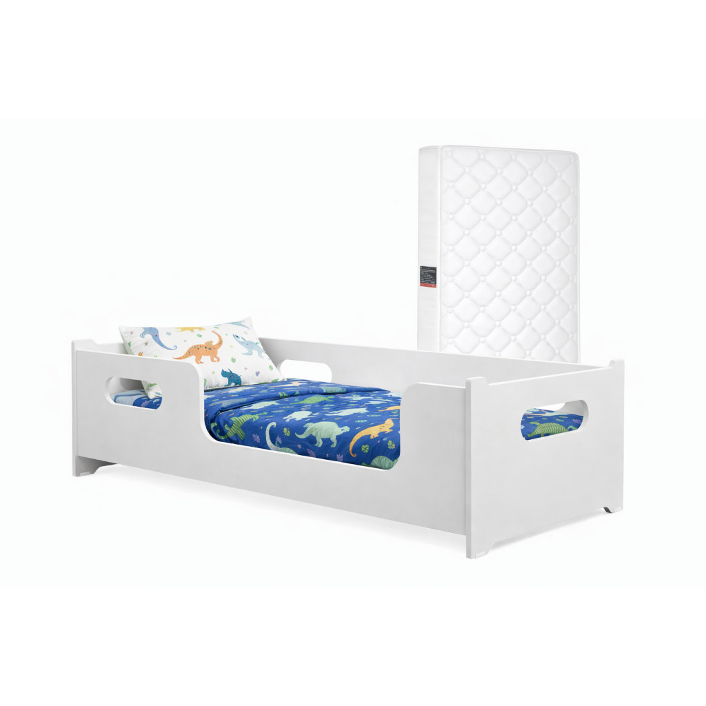 Cama Encanto Infantil Montessoriana Com Colchão Incluso Caminha Cercado Juvenil Quarto Unisex Menina Menino Bebe Robusta