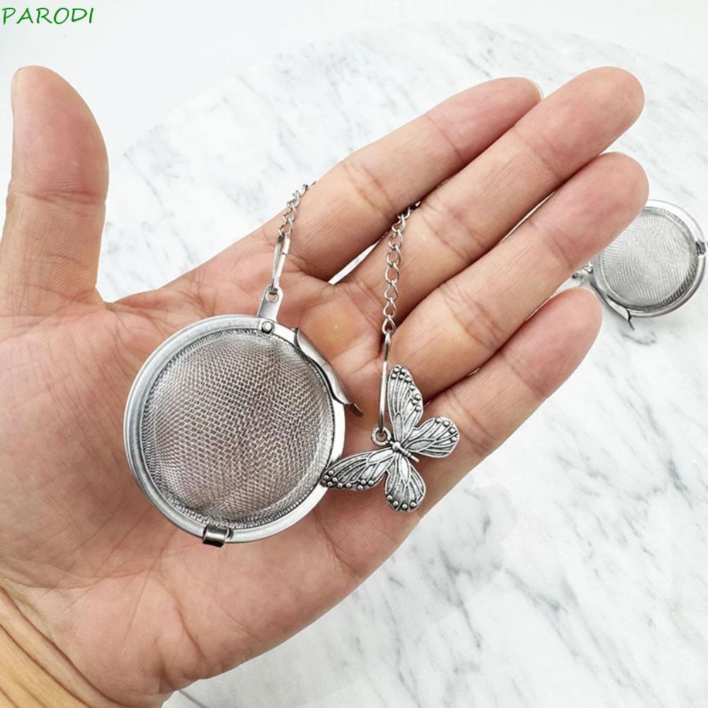 Paroi 2 Pcs Bola De Filtro De Chá , Com Pingente Decorativo Malha Fina Borboleta Abelha Corrente Infusor