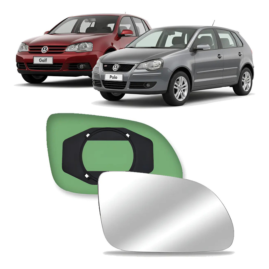 Subconjunto Espelho Retrovisor Golf  Polo 08 A 11 L Direito