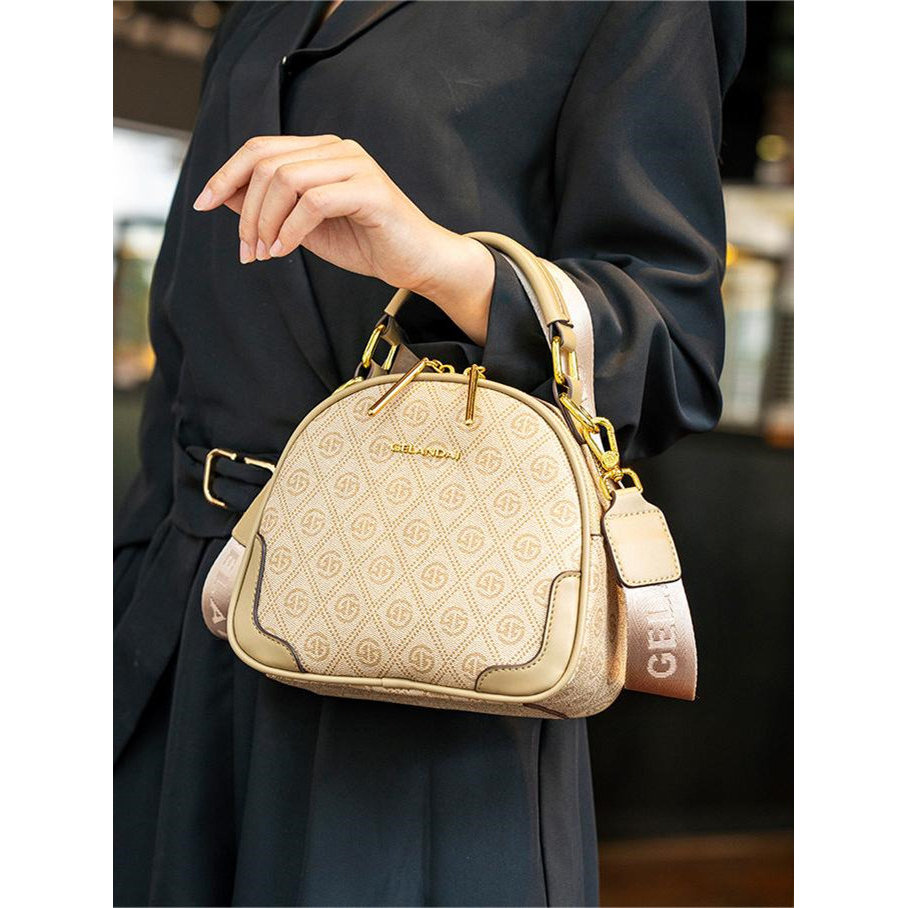 Francês MK & ins luz luxo bolsa feminina 2024 novo estilo moda pequena bolsa redonda All-Match bolsa de ombro Casual Cro
