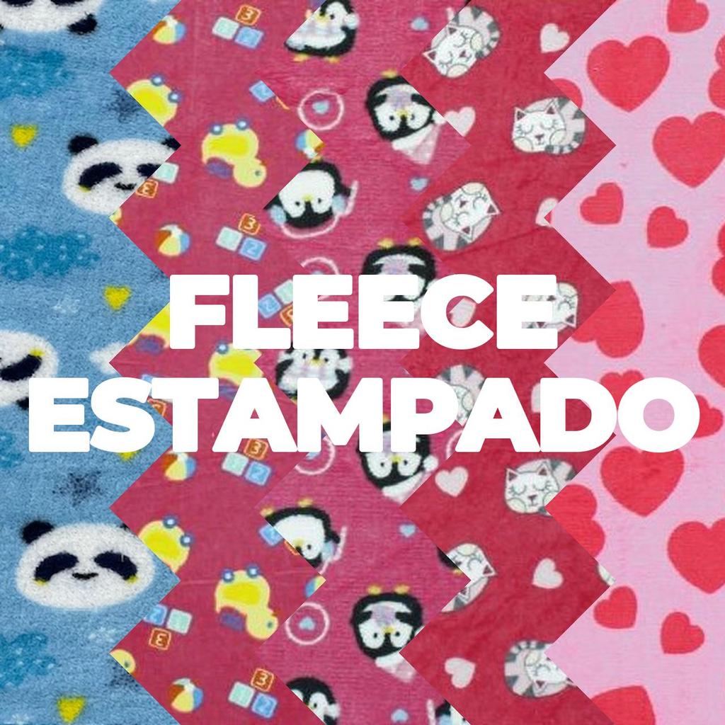 3 Metros Tecido Fleece Estampado Microsoft (3m x 1.60m)