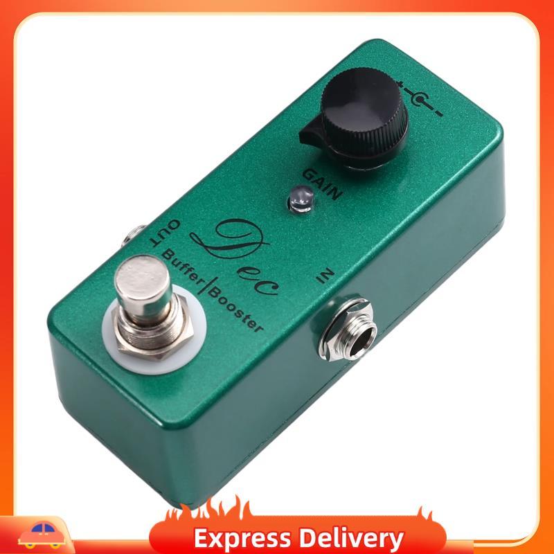 [Entrega Rápida BRY8] Pedal De Efeito De Guitarra Elétrica Dec Buffer Booster Mini Single Effect Clean Boost True Bypass