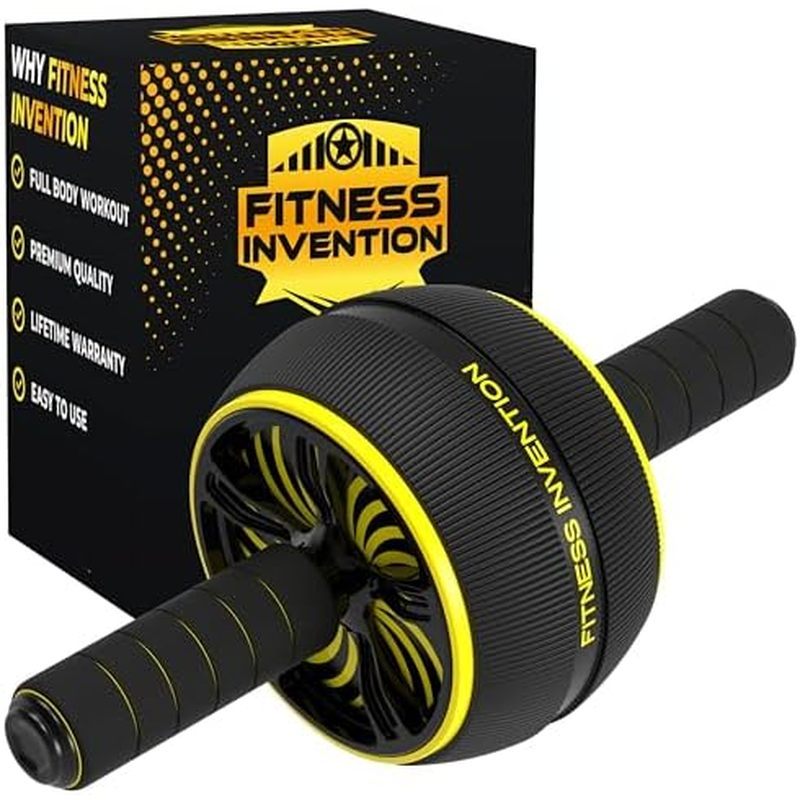 Roda Ab Roller-Rolo De & amp ; Joelheira-Rueda Para Abdominales-Abdominal Abs Homens Mulheres-Equipamento De Ginástica E