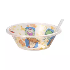 Tigela Bowl com Canudo Fixo Toy Story 500 ml Plasútil