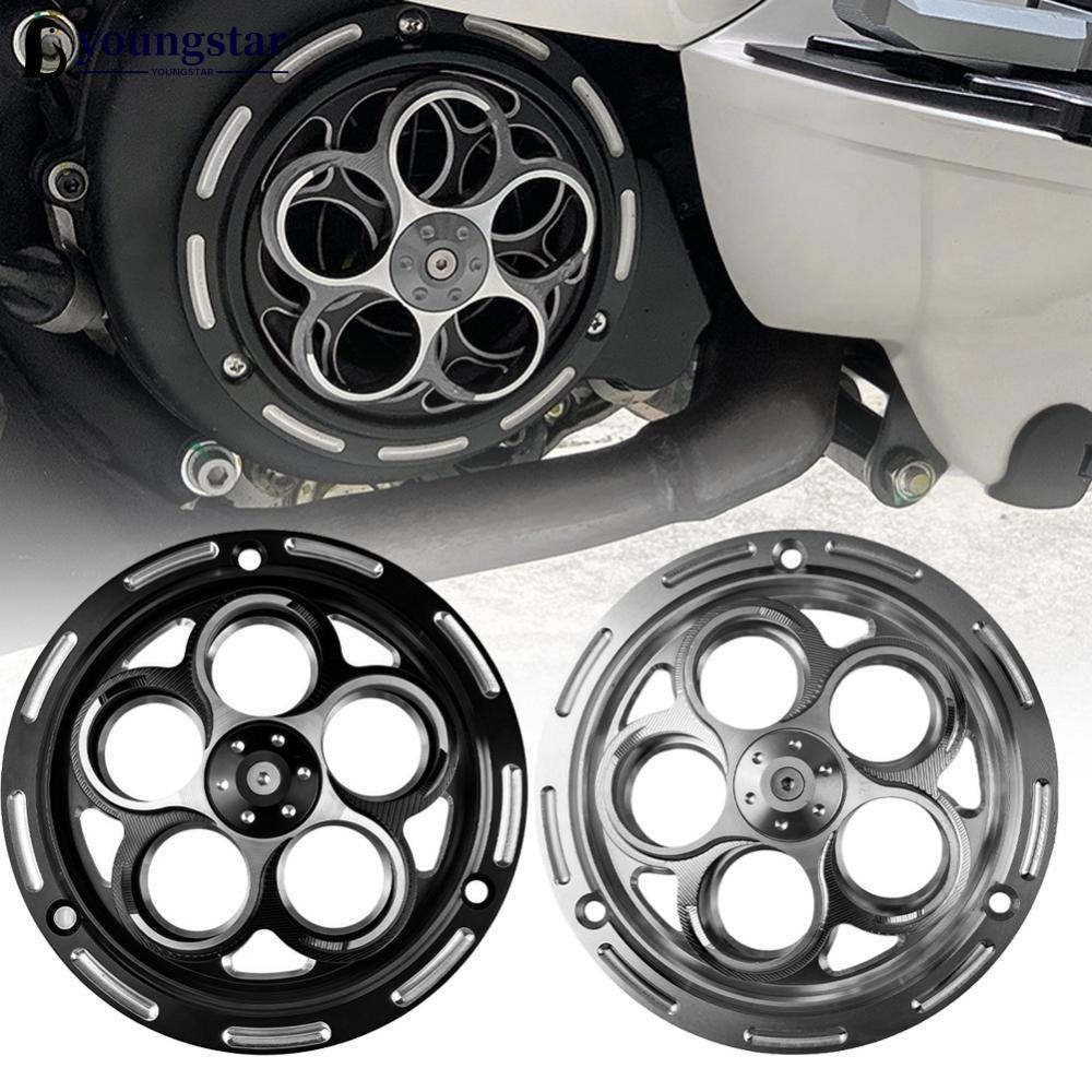 YOUNGSTAR Motocicleta CNC Alumínio Rotativo Ventilador Capa Para VESPA Primavera Sprint 150 De Refrigeração Mortalha Dec