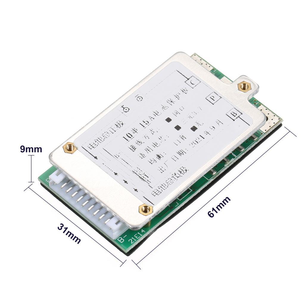 Besttool-BR XIXIAN 10S 15A 36V/37V Placa de proteção Baterias de íon-lítio BMS/PCB/PCM com função de equilíbrio para
