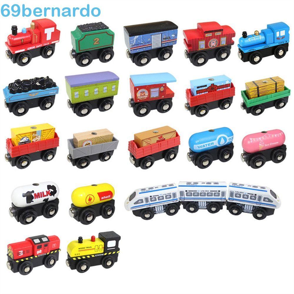 Trem De Trilhos Ferroviários BERNARDO , Brinquedos De Locomotiva Combinados , Carro Modelo Pista De