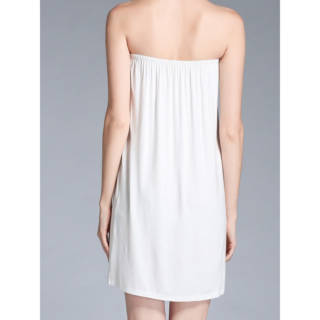 Tubo superior saia interna anti-transparente saia de fundo vestido anti-reflexo anágua de fundo de duas peças saia de se