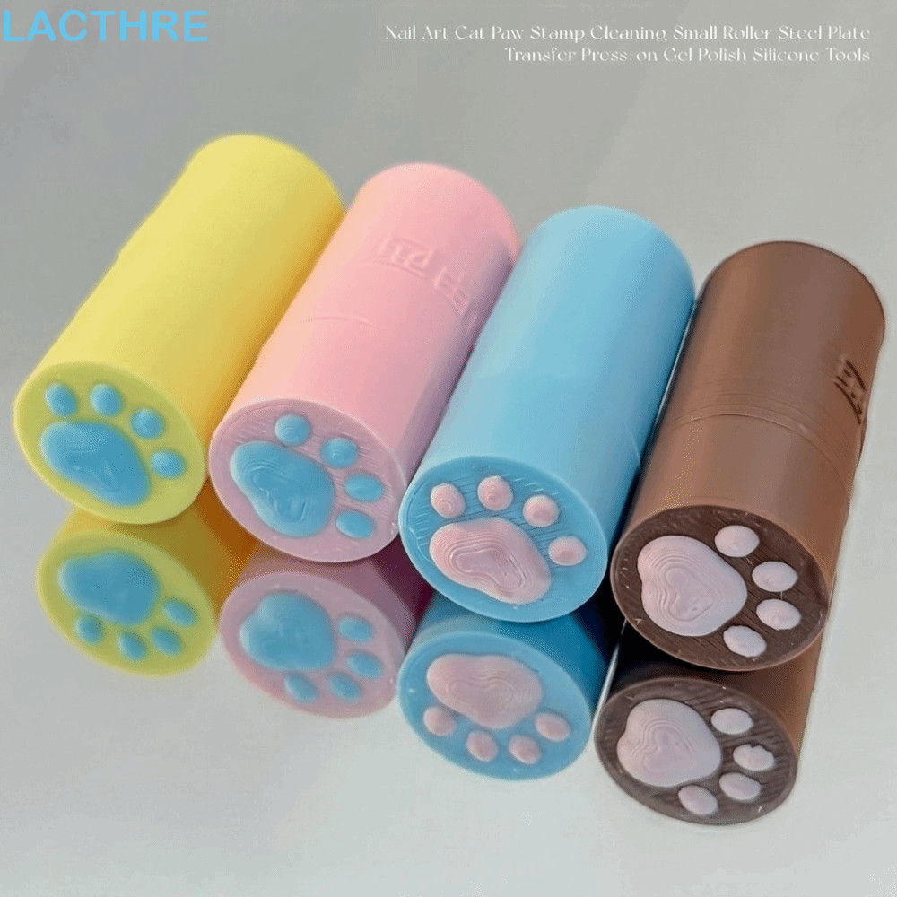 Carimbo De Unha De Gato LACTHRE , Transparente Macio universal Colorido E Fofo Para Arte Em Unhas