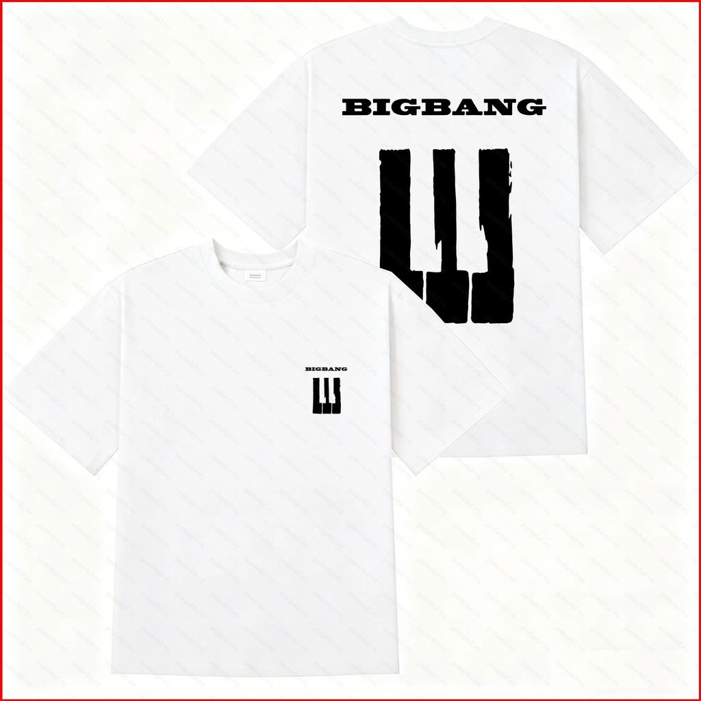 PDF2 BIGBANG 2026 G-DRAGON Mesmo Estilo Chave De piano Camiseta De Algodão Grosso Presente FAM Coachella HOME SWEET
