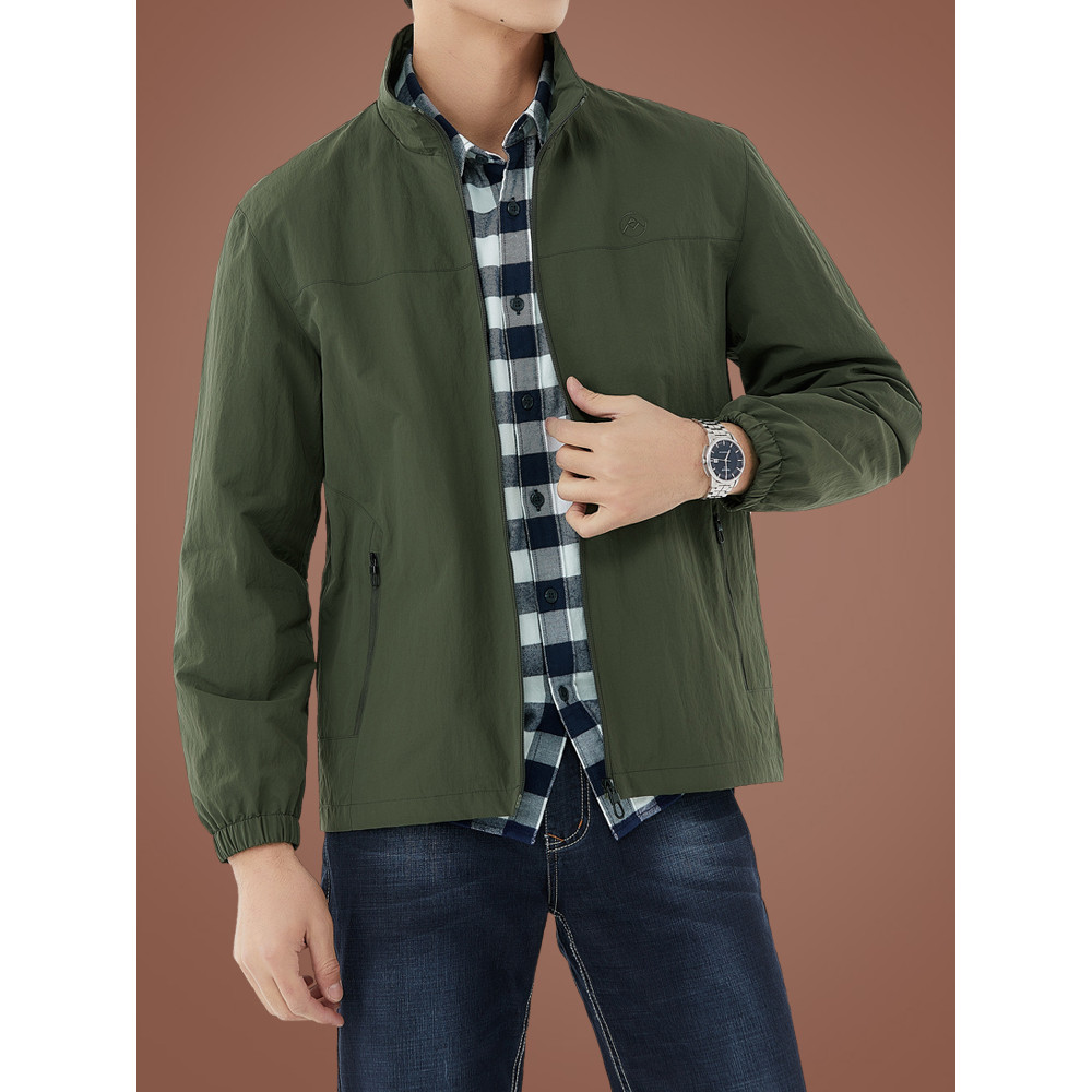 Jaqueta masculina primavera outono Casual topo roupas masculinas 2025 novo estilo jaqueta solta tamanho grande roupas de