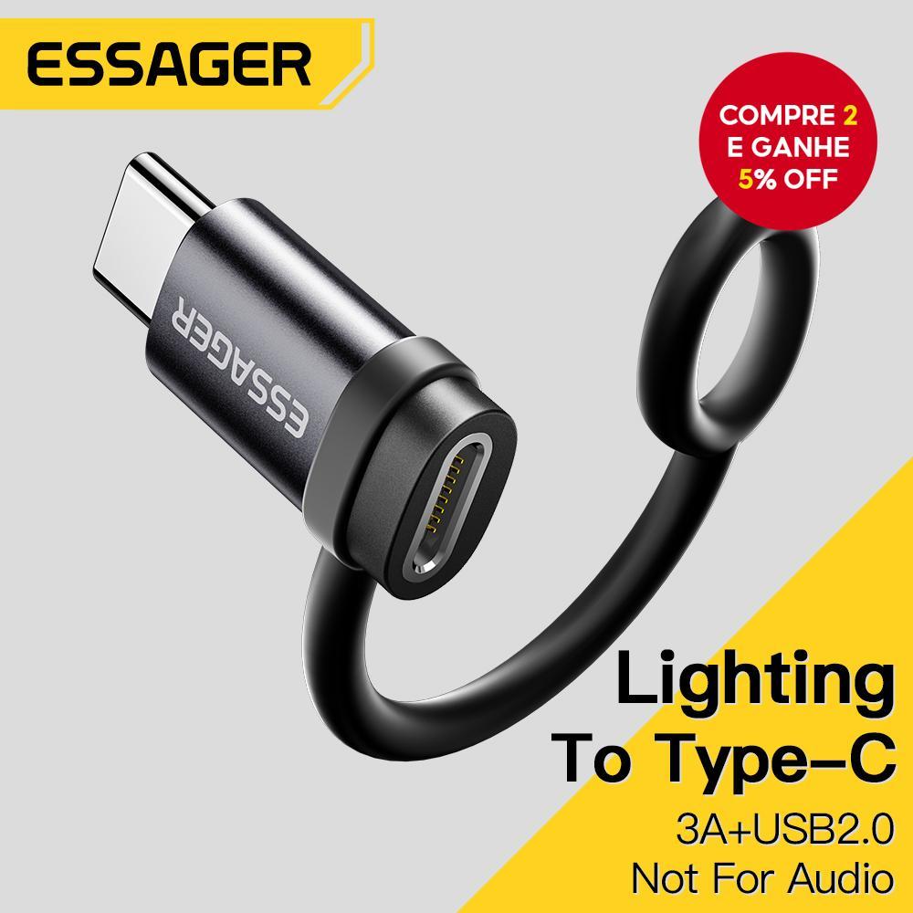 Essager Adaptador IOS Para USB C 3A Carregamento Rápido OTG para iPhone Pro Tipo C Para L Conector iPhone Conversor OTG