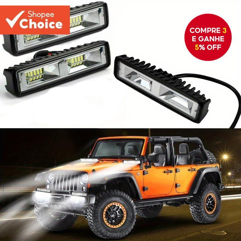Refletor De Luz De Trabalho LED Para Carro , Faróis Super Brilhantes De 12V Automóveis , Motocicletas , Caminhões , Barc
