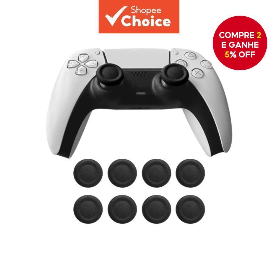 6PCS Tampas de Substituição para Controle, Aderência para Joystick de Gamepad PS4/PS5, Peças de Reparo, Acessórios para