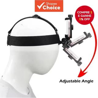 Suporte Para Telefone Principal Alça De Montagem Ajustável Multifuncional Tiro Ao Vivo Pr…