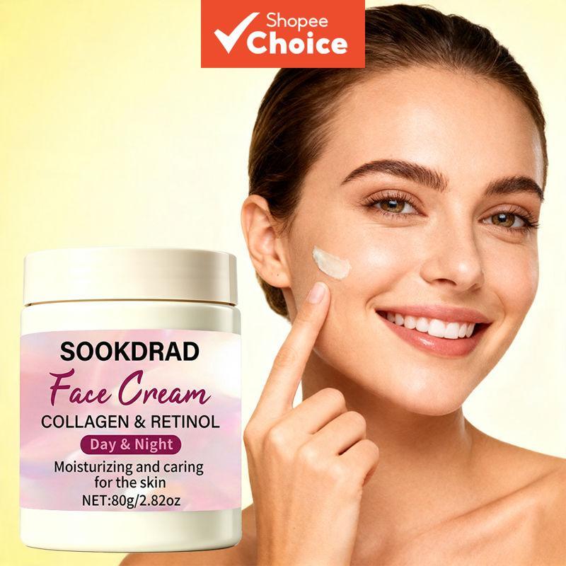 Creme Collagen & Retinol Dia-Noite, Cuidado Pós-Limpeza, 80 g, Pele Mista