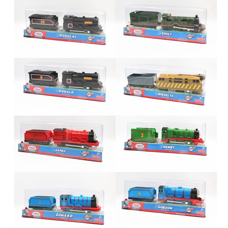 Conjunto de trens elétricos Thomas the Train, trens elétricos Gordon, Edward, Henry, James, Emily.