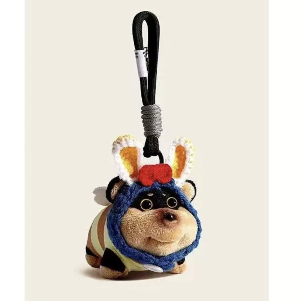 Abelha Original filhote de cachorro saco pingente boneca de pelúcia chaveiro saco de escola bonito pingente High-End bon