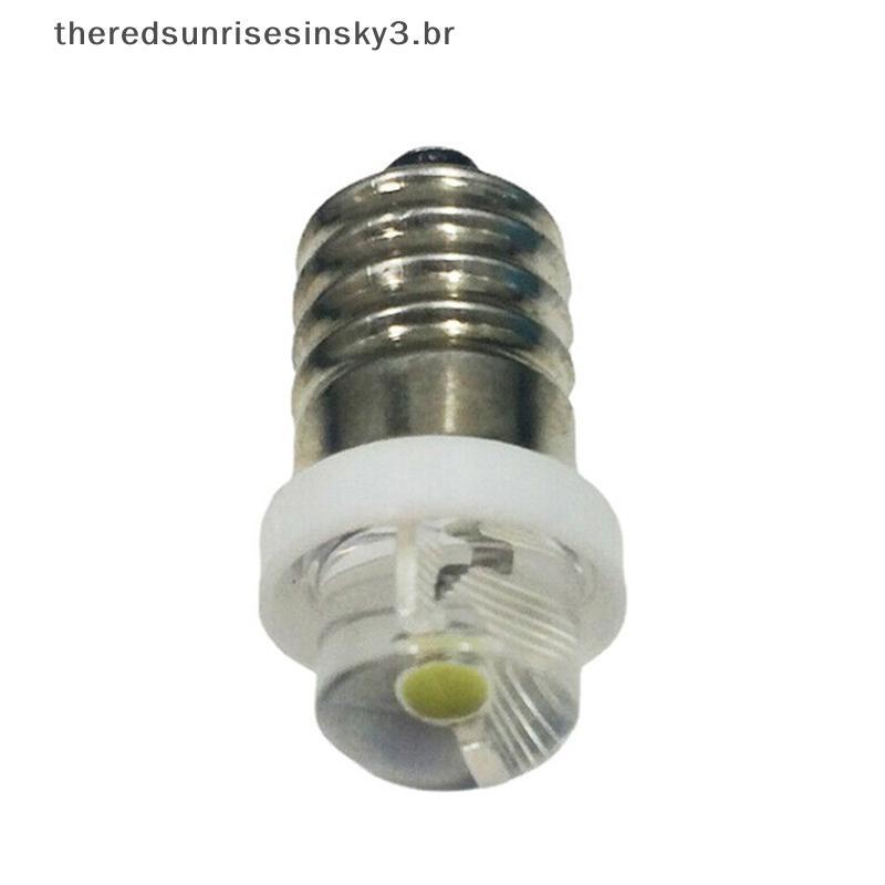TSBR 3/4.5/6V 0.5W Lanterna Lâmpada 6000K Branco Led E10 Soet De Substituição Para Tocha Lâmpadas .