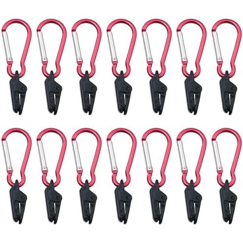 14PCS Windproof Alligator Clip Tent Clip Buckle Shark Clip Buckle Anti-Skid Canopy Awning Tarpaulin Fixed Clip for Outdo