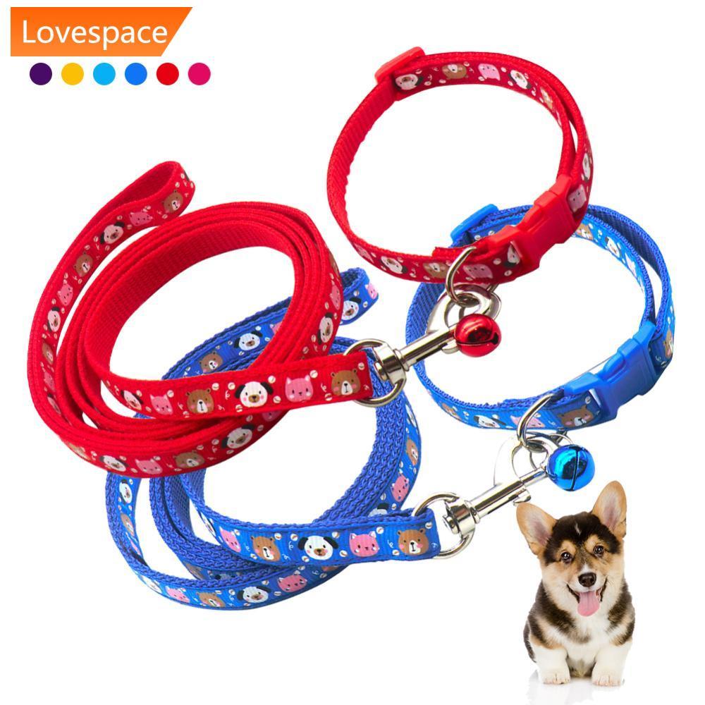 LS-STORE Conjunto De Coleira E Arnês Para Animais De Estimação De 1.2 M , Corrente Cães Com Estampa Fofa De Desenho Anim