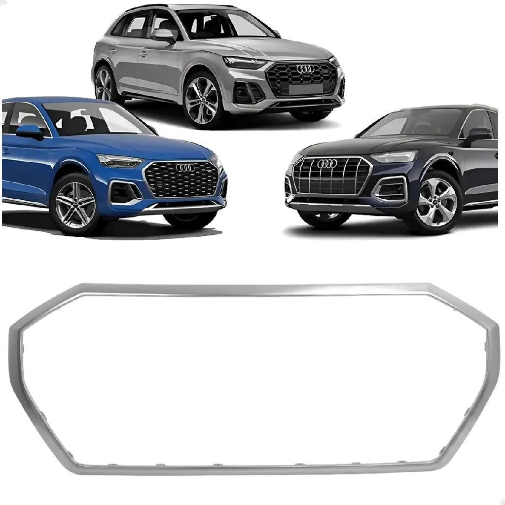 Friso Moldura Grade Superior Dianteira Prateada Audi Q5 2021 2022 2023 2024 2025 80F853651RN4 Novo