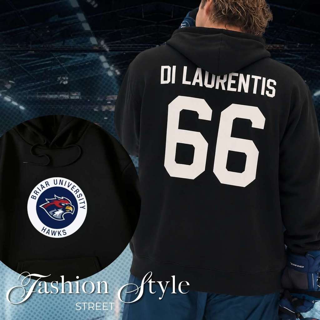 Moletom Dean DiLaurentis Allie Hawks Off Briar Hockey University Campus Série Nova Temporada On The Floor Blusa De Frio