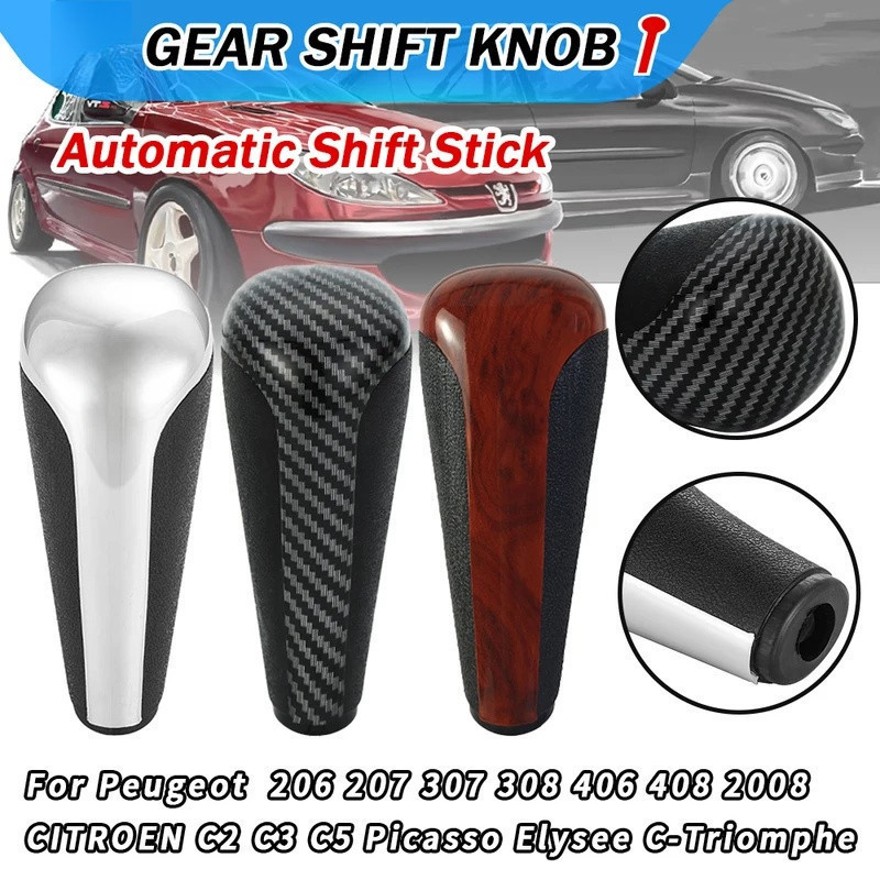 Manopla de Câmbio Automática para Peugeot 206 207 307 308 408 508 2008 Citroen C2 C3 C4L C5 Picasso Elysee C-Triomphe