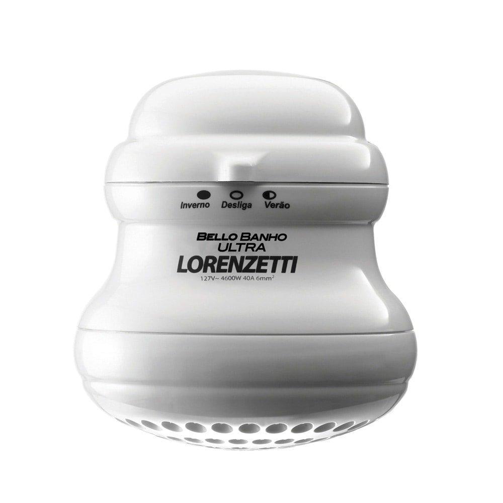 Chuveiro Lorenzetti Bello Banho Ultra com Cano Branco 4600W