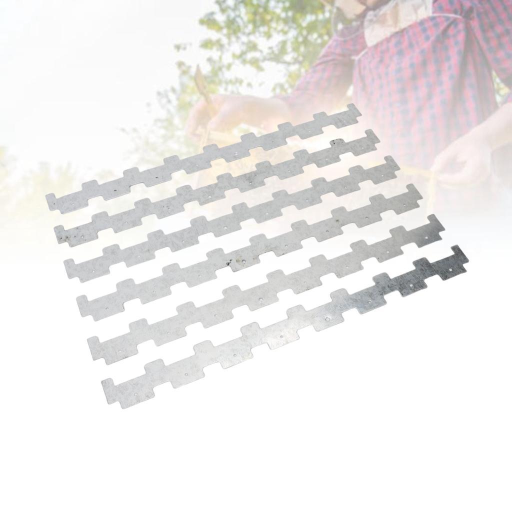 magicstore Asixxsix 10 Pçs Tira De Quadro De Colmeia Tiras De Aço Inoxidável Caixa De Abelha Espaçamento Ferramenta Espa