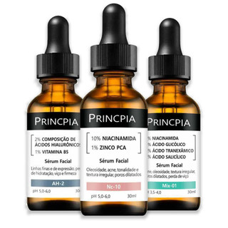 Kit Séruns Niacinamida Mandélico Glicólico Clareia Manchas Controla Oleosidade Uniformiza Pele Facial