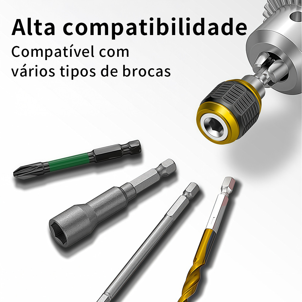 Mini adaptador de mandril de troca rápida Qualidade profissional Troca rápida Conector hexagonal ferramenta universal