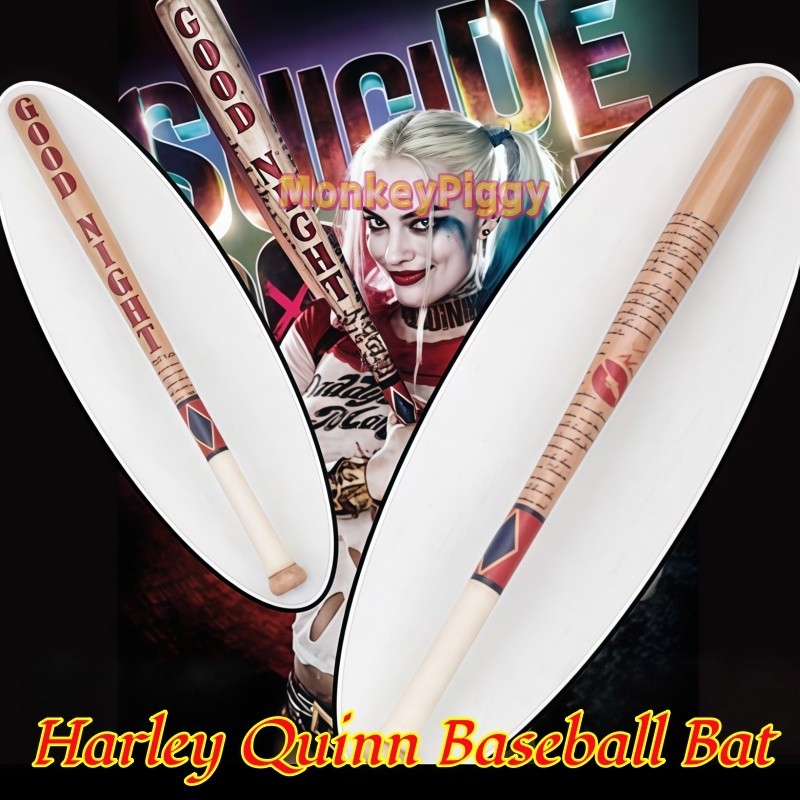 Filme Preciso Harley Quinn Bat Esquadrão Suicida Escala 1 : 1 Prop De Madeira Réplica Resistente Cosplay Acessório Prese