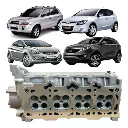 Cabeçote Motor Tucson I30 Sportage Sonata Elantra 2.0 16v