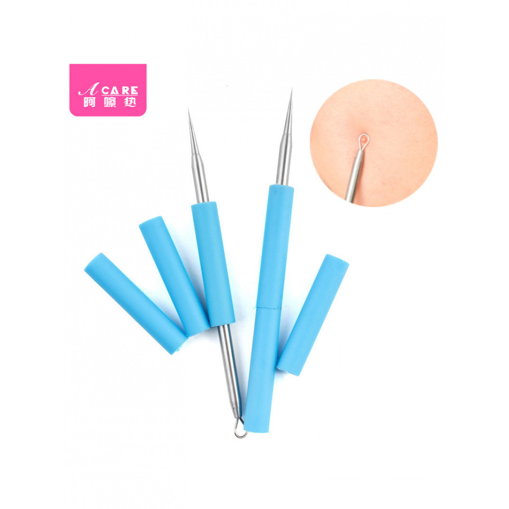 Agulha de acne B1vq001-pinça de cravo doméstico portátil fechado colheita de arranhões Pellets de gordura clipe de célul