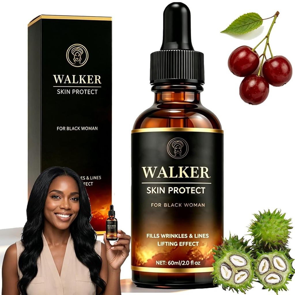 Sérum Protetor Walker, 60ml, Protetor Walker para Rugas e Linhas Finas, Sérum Facial Anti-Envelhecimento, Efeito Lifting